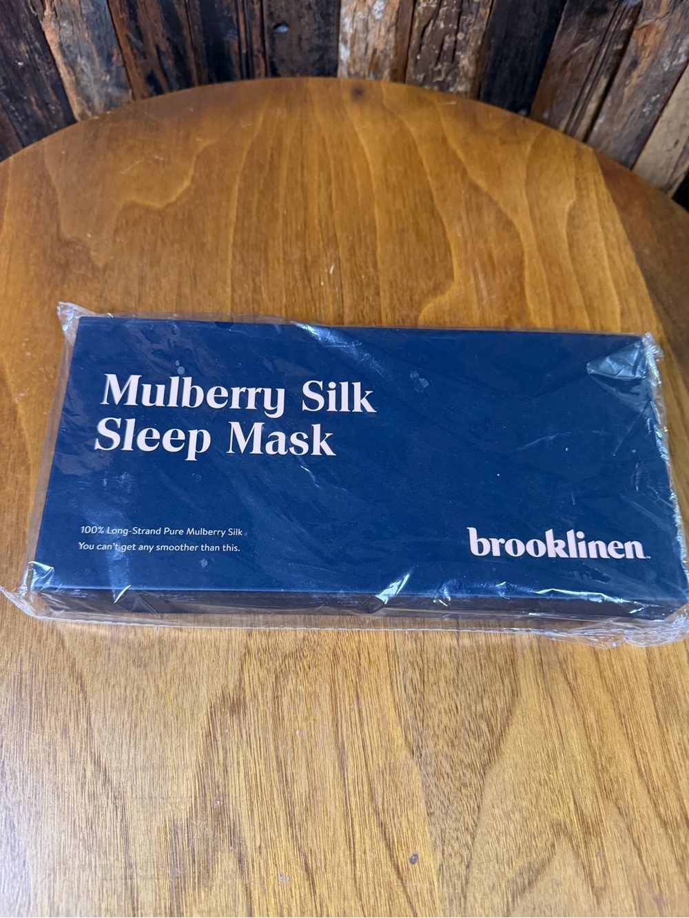 Brooklinen Mulberry Silk Sleep Mask Blush Pink 100% Silk New In Box